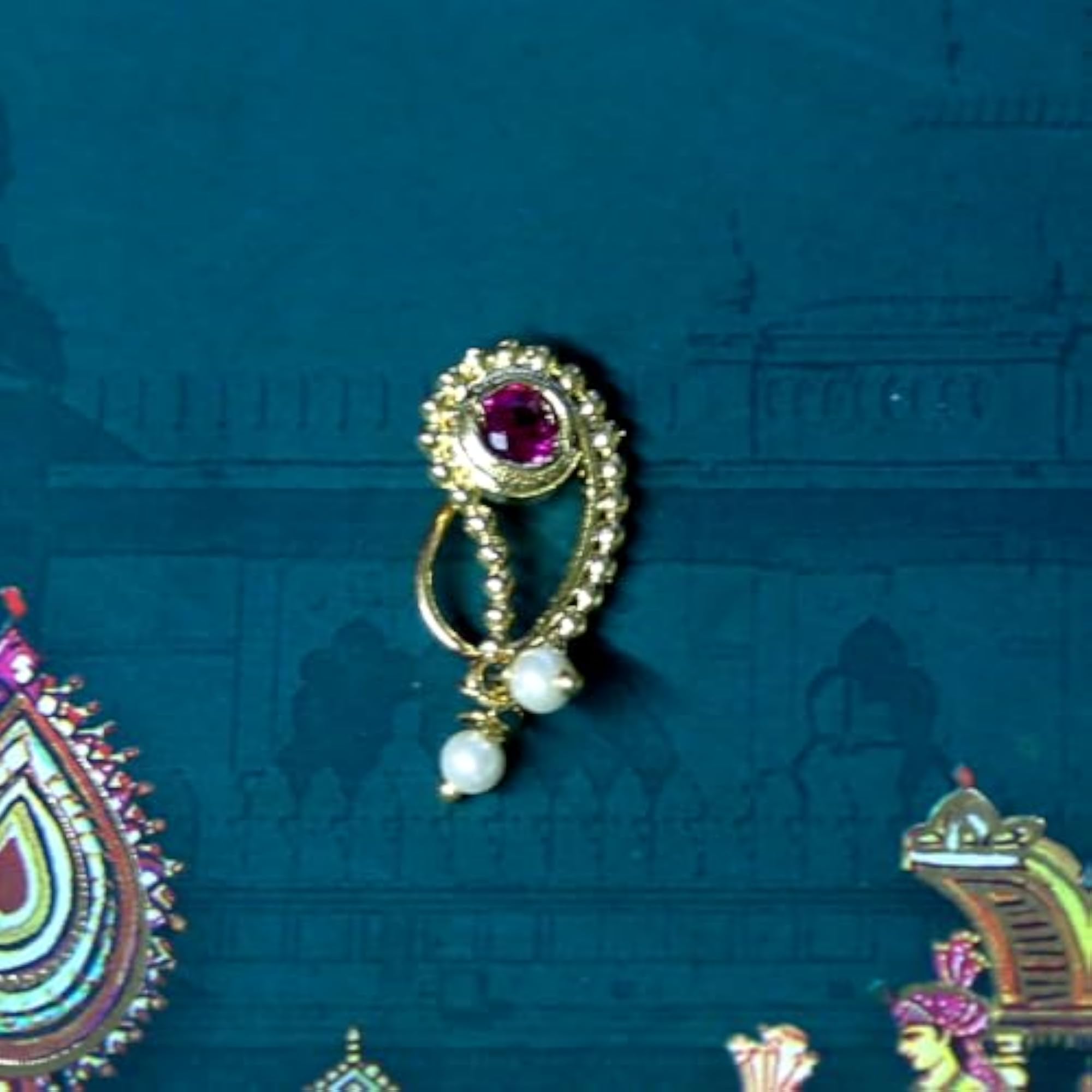 Delicate Golden Finishing Beads Maharashtrian Nath